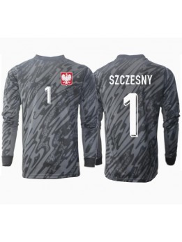 Polen Wojciech Szczesny #1 Målvakt Replika Borta Kläder EM 2024 Långärmad